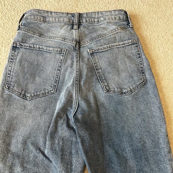 Old Navy Womens Jeans Size 4 High Rise O.G. Straight Blue Denim Light Wash 27x26 - Picture 5 of 11